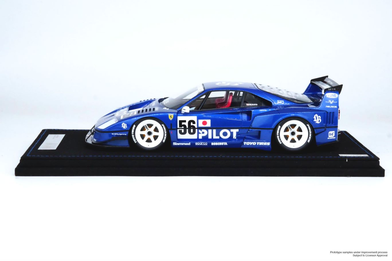 1:18 LBWK F40 Blue Tokyo Auto Salon 2024 - INNO 18 - IN18-LBWKF40-TAS24