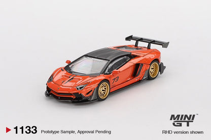 1/64 LB WORKS LAMBORGHINI AVENTADOR LIMITED EDITION ORANGE MDX 2025  - MGT01133