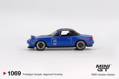 1/64 MAZDA MIATA MX-5 (NA) TUNED VERSION DARK BLUE (RHD) - MGT01069-R