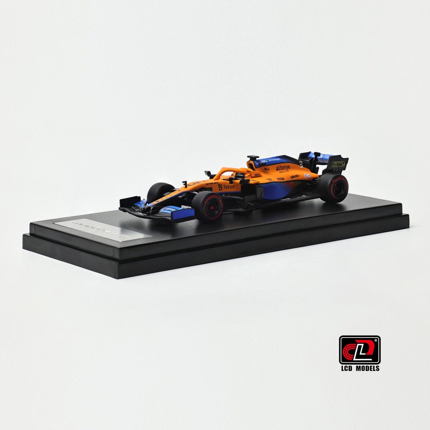 1/64 F1 MCL35L TEAM MCLAREN N 3 SEASON 2021 DANIEL RICCIARDO - ORANGE LIGHT BLUE - LCD Models - LCD64030-OR