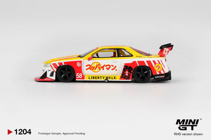 1/64 - NISSAN LB-ER34 SUPER SILHOUETTE SKYLINE SUPPAIMAN OKINAWA (RHD) - MiniGT - MGT01204