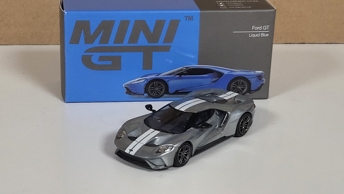1/64 Ford GT Liquid Blue  -Mini GT - MGT00249-MJC - Pre owned