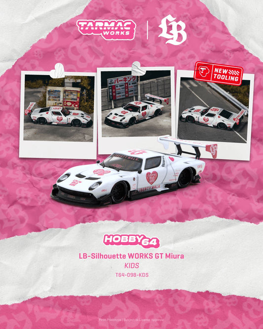 1/64 LB-Silhouette WORKS GT Miura KIDS - Tarmac Works - T64-098-KDS