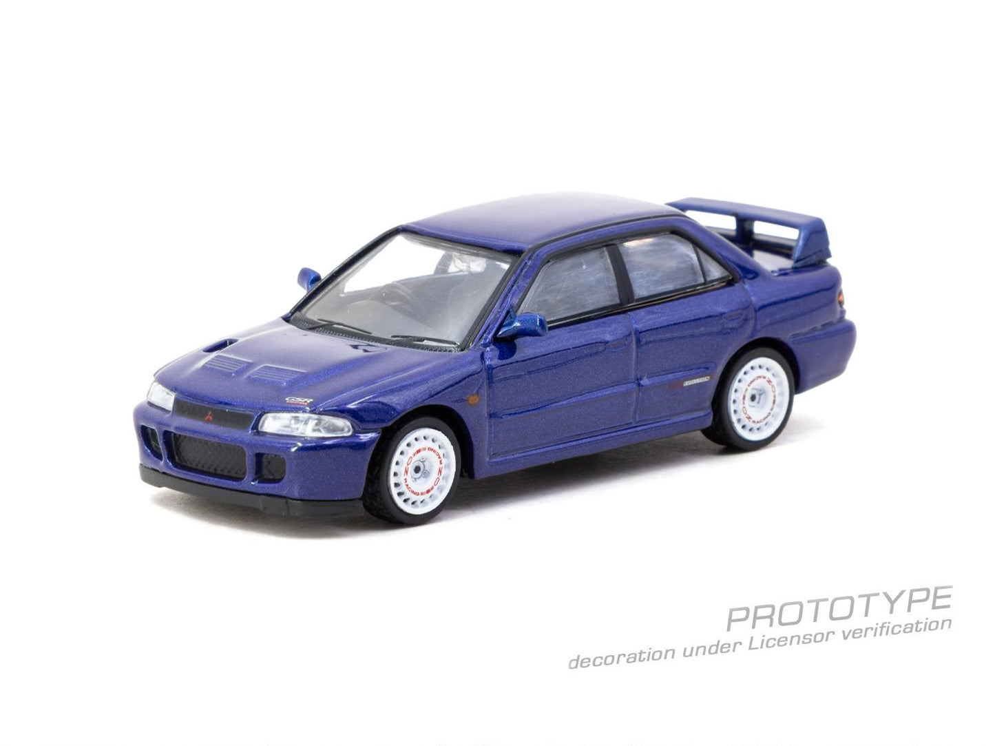 1/64 Mitsubishi Lancer GSR Evolution II Blue - Tarmac Models - T64G-049-BL