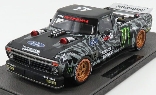 1/18 -F150 PICK-UP N 43 HOONIGAN 2018 KEN BLOCK - BLACK WHITE - Top Marques - TOP090A