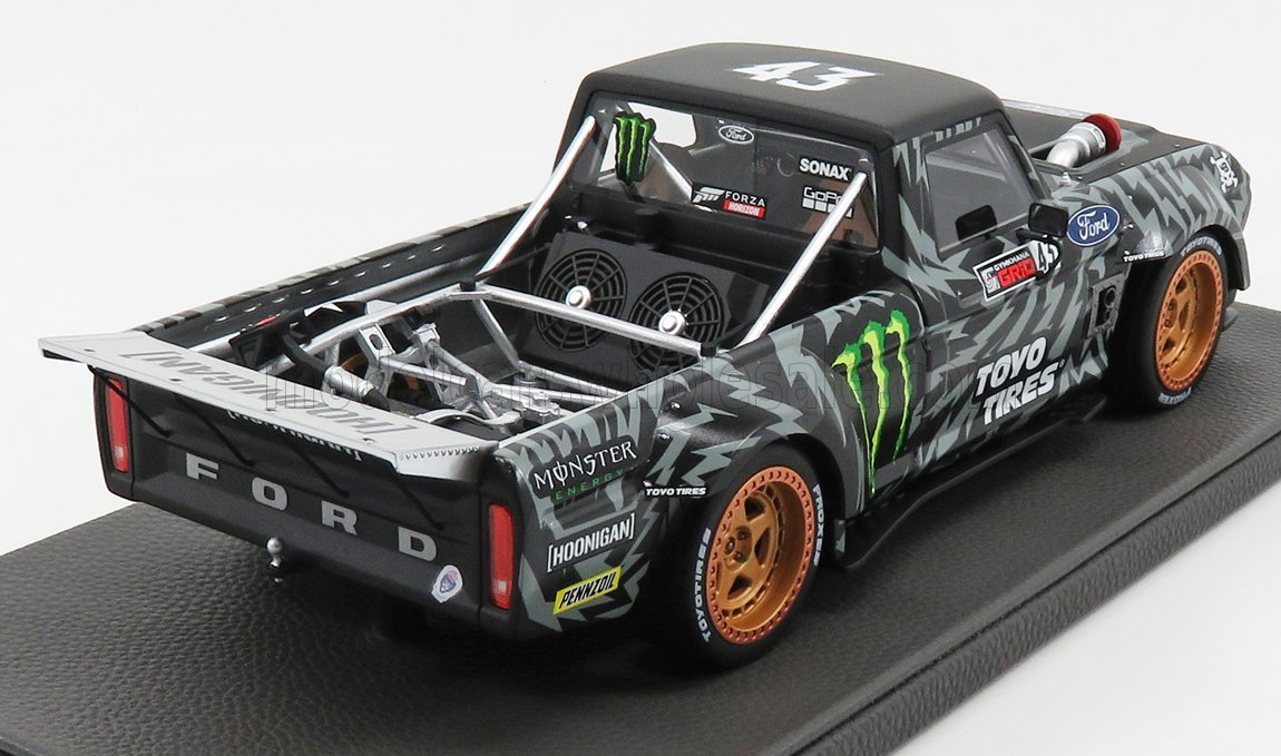 1/18 -F150 PICK-UP N 43 HOONIGAN 2018 KEN BLOCK - BLACK WHITE - Top Marques - TOP090A