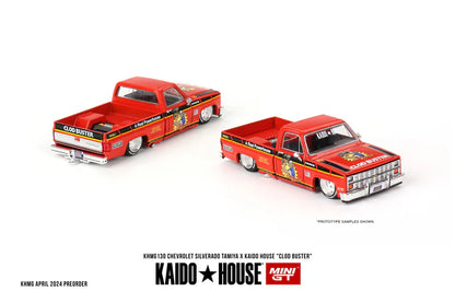 MGTKHMG130 - 1/64 Mini GT Chevrolet Silverado TAMIYA x KAIDO HOUSE "CLOD BUSTER"