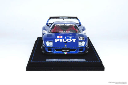 1:18 LBWK F40 Blue Tokyo Auto Salon 2024 - INNO 18 - IN18-LBWKF40-TAS24