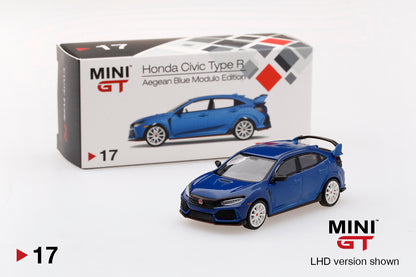 MGT00017 - 1/64 - Honda Civic Type R (FK8) Aegean Blue Modulo Edition