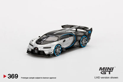1/64 - Bugatti Vision Gran Turismo, silver/black - MiniGT - MGT00369-L