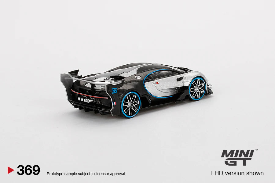 1/64 - Bugatti Vision Gran Turismo, silver/black - MiniGT - MGT00369-L