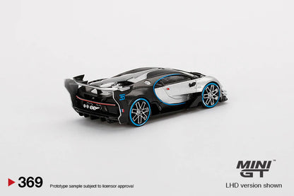 1/64 - Bugatti Vision Gran Turismo, silver/black - MiniGT - MGT00369-L