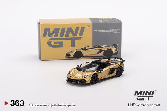 1/64 - Lamborghini Aventador SVJ Roadster Oro Elios - MiniGT - MGT00363-R