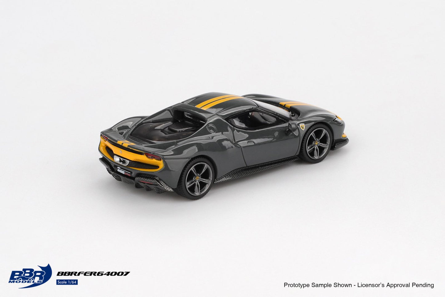 1:64 FERRARI 296 GTB ASSETTO FIORANO GRIGIO SCURO - BBR Models - BBRFER64007