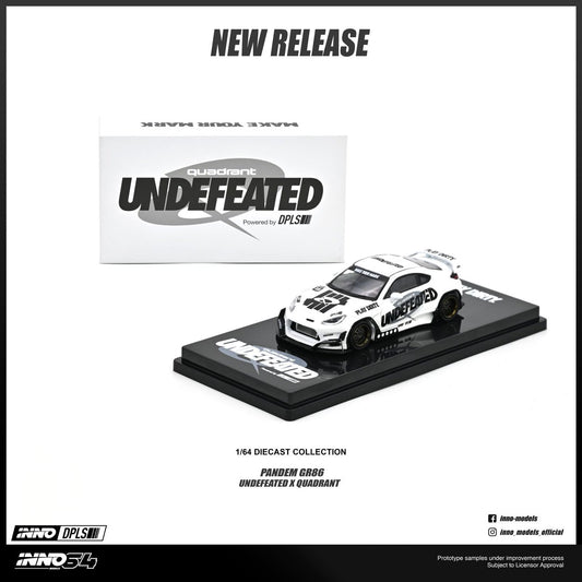 1/64 Toyota GR86 "PANDEM ROCKET BUNNY" UNDEFEATED X QUADRANT  - Inno64 - IN64-GR86-UNDXQDT