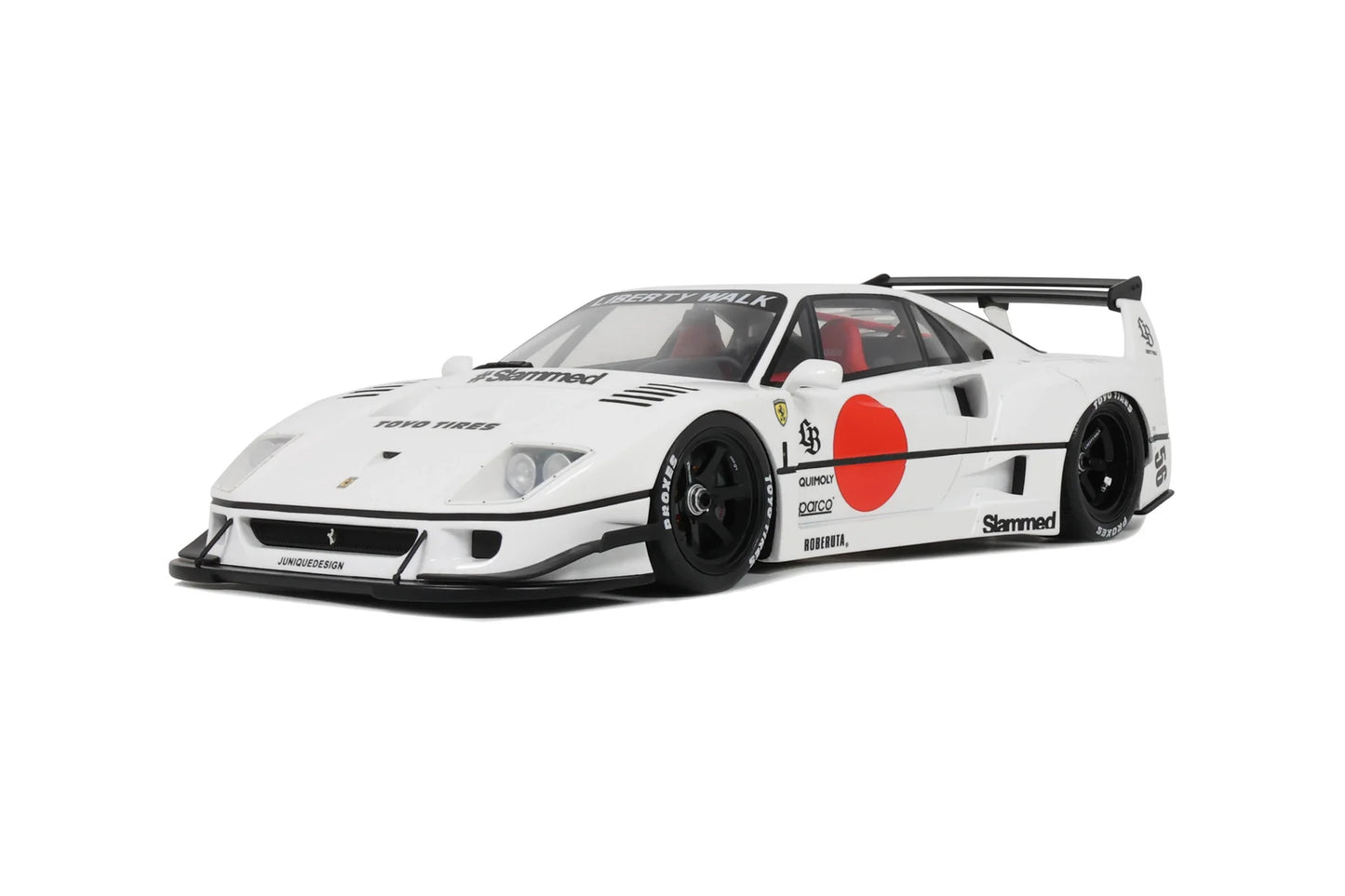 1/18 2023 LB-Works F40 Resin Series, white/red GT Spirit