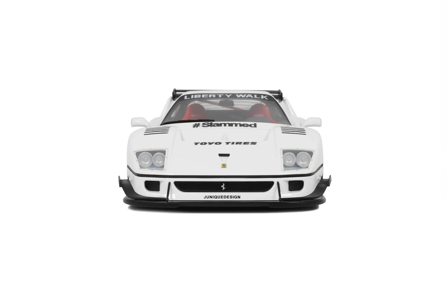 1/18 2023 LB-Works F40 Resin Series, white/red GT Spirit