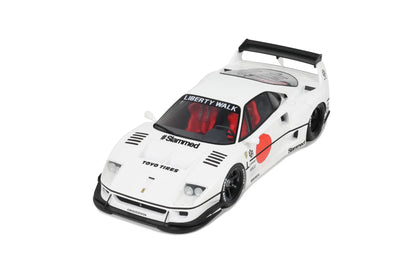 1/18 2023 LB-Works F40 Resin Series, white/red GT Spirit