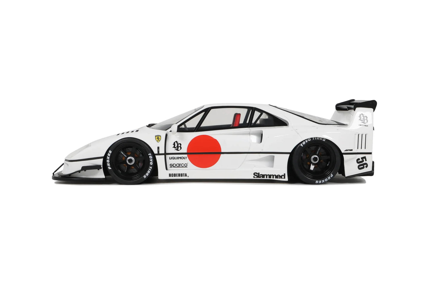 1/18 2023 LB-Works F40 Resin Series, white/red GT Spirit