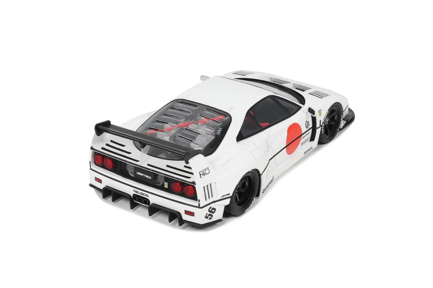 1/18 2023 LB-Works F40 Resin Series, white/red GT Spirit