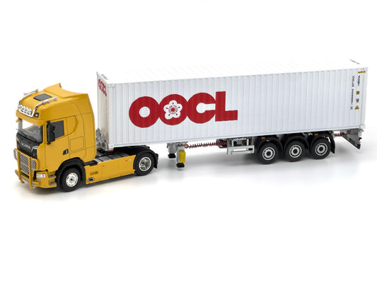 1/64 - Scania 730S with 40 Ft OOCL Trailer - Unique Model