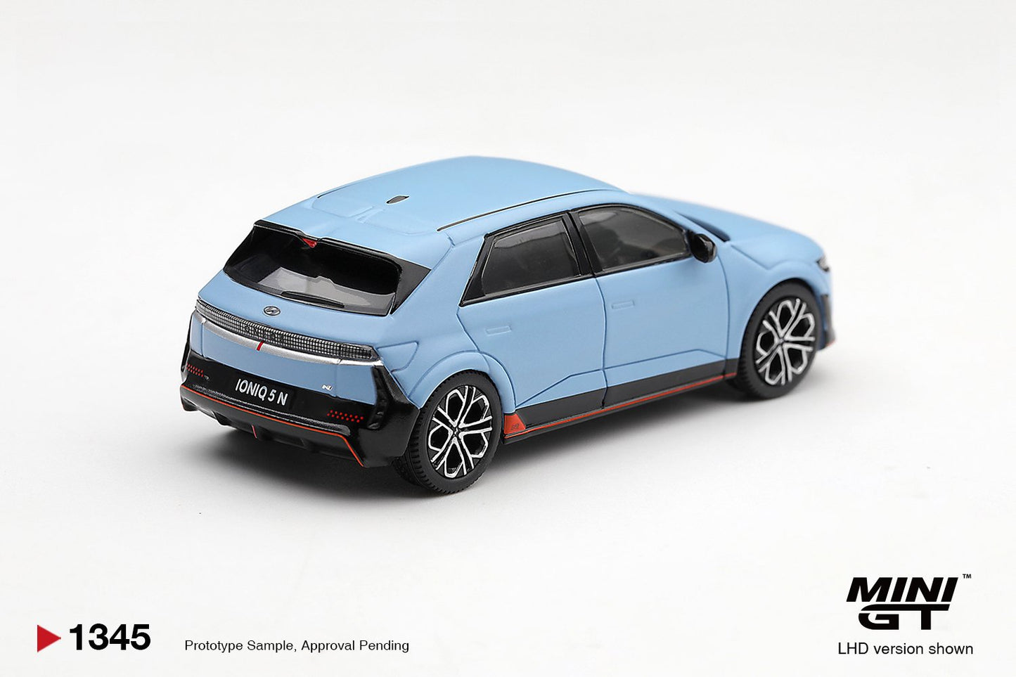 1/64 HYUNDAI IONIQ 5 N PERFORMANCE BLUE MATT (LHD) (KOREAN EXCLUSIVE) - Mini GT - MGT01345-L
