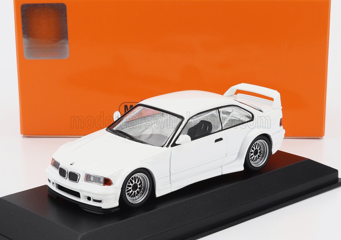 1/43 - BMW - 3-SERIES M3 GTR (E36) 1993 - WHITE - Maxichamps 940023381