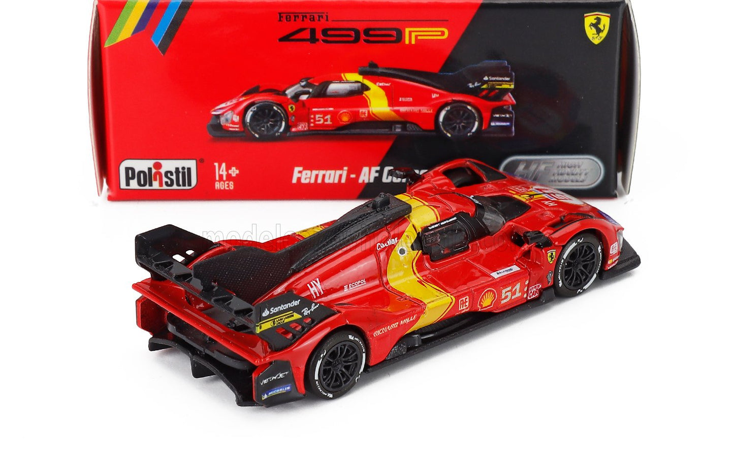 1/64  499P 3.0L TURBO V6 TEAM FERRARI AF CORSE N 51 WINNER 24h LE MANS 2023 ALESSANDRO PIER GUIDI - JAMES CALADO - ANTONIO GIOVINAZZI - Polistil - 64FE02071