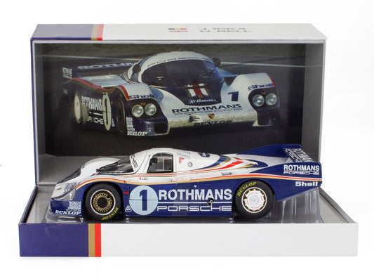 1/18 - PORSCHE - 956LH 2.6L F6 TWIN TURBO TEAM ROTHMANS PORSCHE SYSTEM N 1 WINNER 24h LE MANS 1982 JACKY ICKX - DEREK BELL  - WERK83