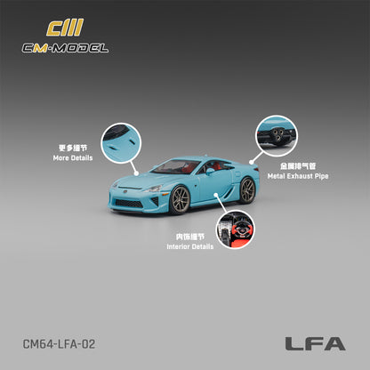 1:64 Lexus LFA Baby Blue LFA - CM Models - CM64-LFA-02