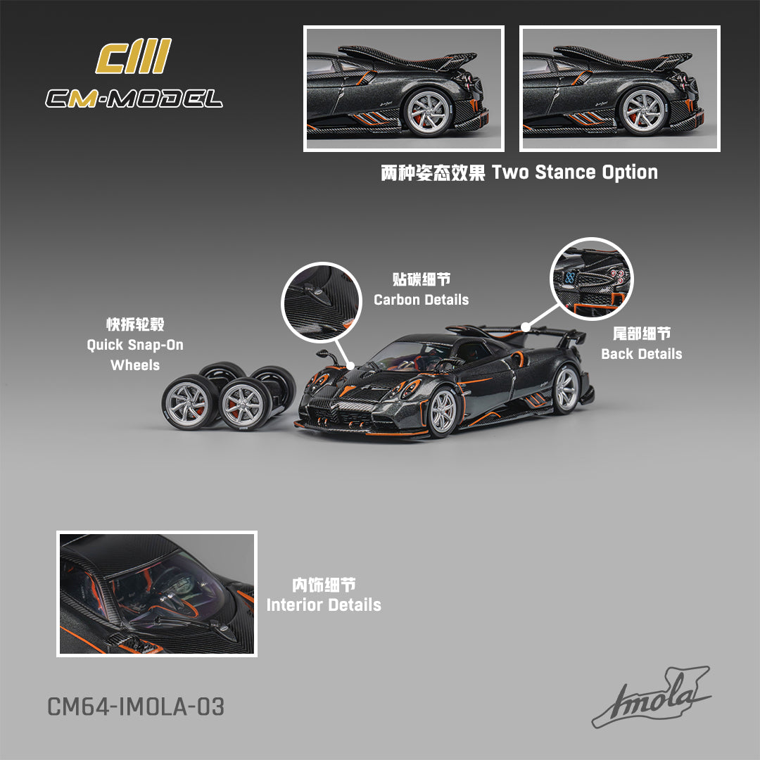 1:64 Pagani Imola - Metallic Gray - CM64- IMOLA-03