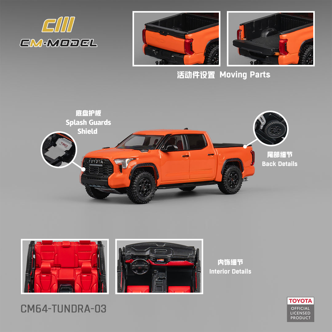 1/64 Toyota Tundra TRD  Orange TRD - CM Models - CM64-Tundra-03