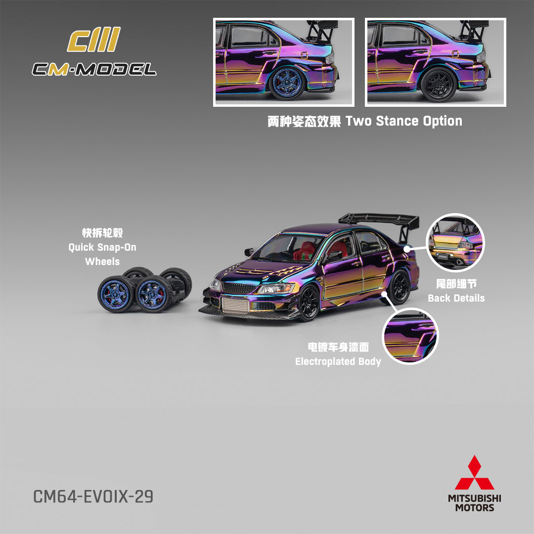 1:64 Misubishi Lancer Evoix Widebody Chromecolour Evo9- CM Models - CM64-Evoix-29