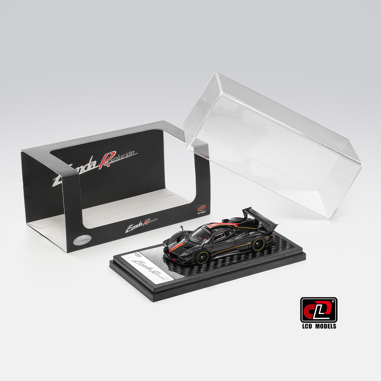 1/64 Pagani Zonda Revolution REVO Carbon Black - LCD Models - LCD64045-Carbon Black *Pre order*