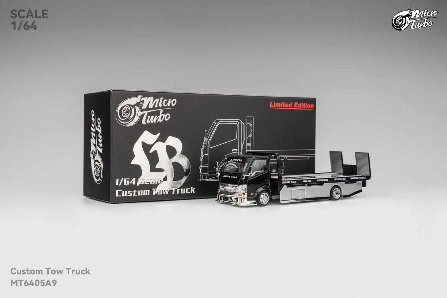 1/64 - 300 series flatbed trailer Custom Tow Truck LBWK - Micro Turbo