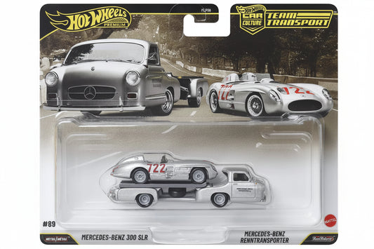 1:64 JHX90 Mercedes Benz 300 SLR Uhlenhaut + 1955 Mercedes-Benz *Blaues Wunder* - FLF56-978K
