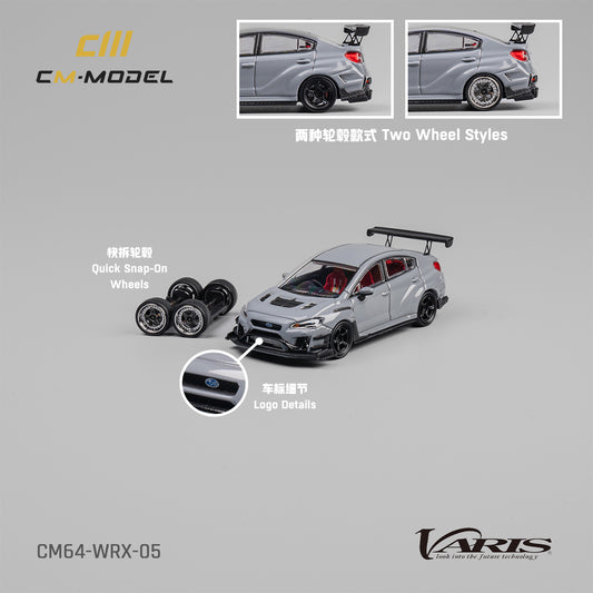 1:64 Subaru WRX Varis Widebody 2.0 Gray - CM64- WRX-05