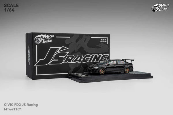 1/64 Custom FD2 J’S Racing, metallic black - Micro Turbo - MT6411C1