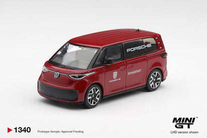 1/64 VOLKSWAGEN ID BUZZ PORSCHE RENNDIENST - Mini GT - MGT01340