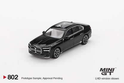 1/64 BMW I7 EDRIVE50 BLACK SAPPHIRE (RHD) - MGT00802-R