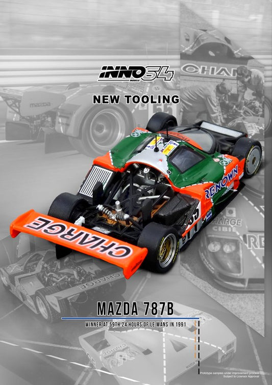 1/64 MAZDA 787B Winner 24 Hours Le Mans 1991- Inno64 - IN64-787B-LM91W