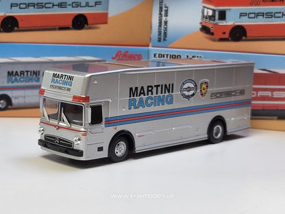 1/64 Mercedes Benz O317 Renntransporter Martini Racing, silver - schuco20274