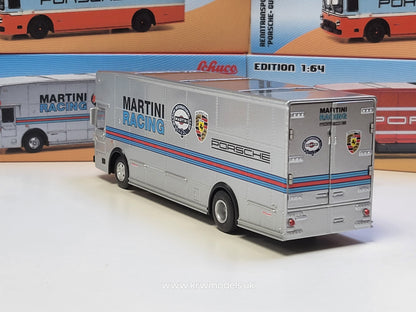 1/64 Mercedes Benz O317 Renntransporter Martini Racing, silver - schuco20274