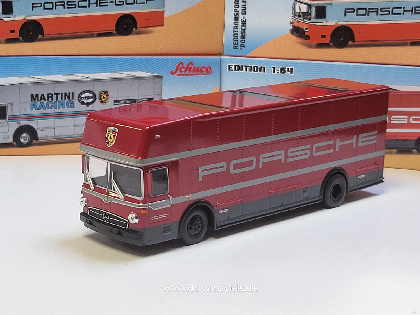 1/64 Mercedes Benz Racing Transport *Porsche*, red - schuco20261