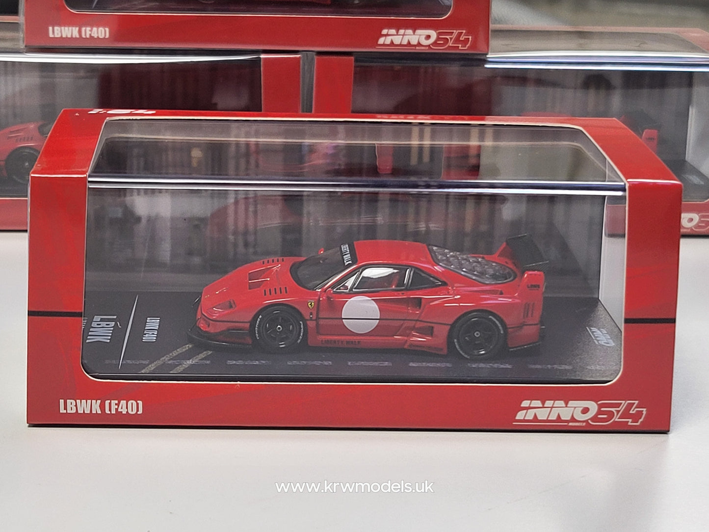 1/64 Ferrari lbwk f40, red - in64F40LBWKred