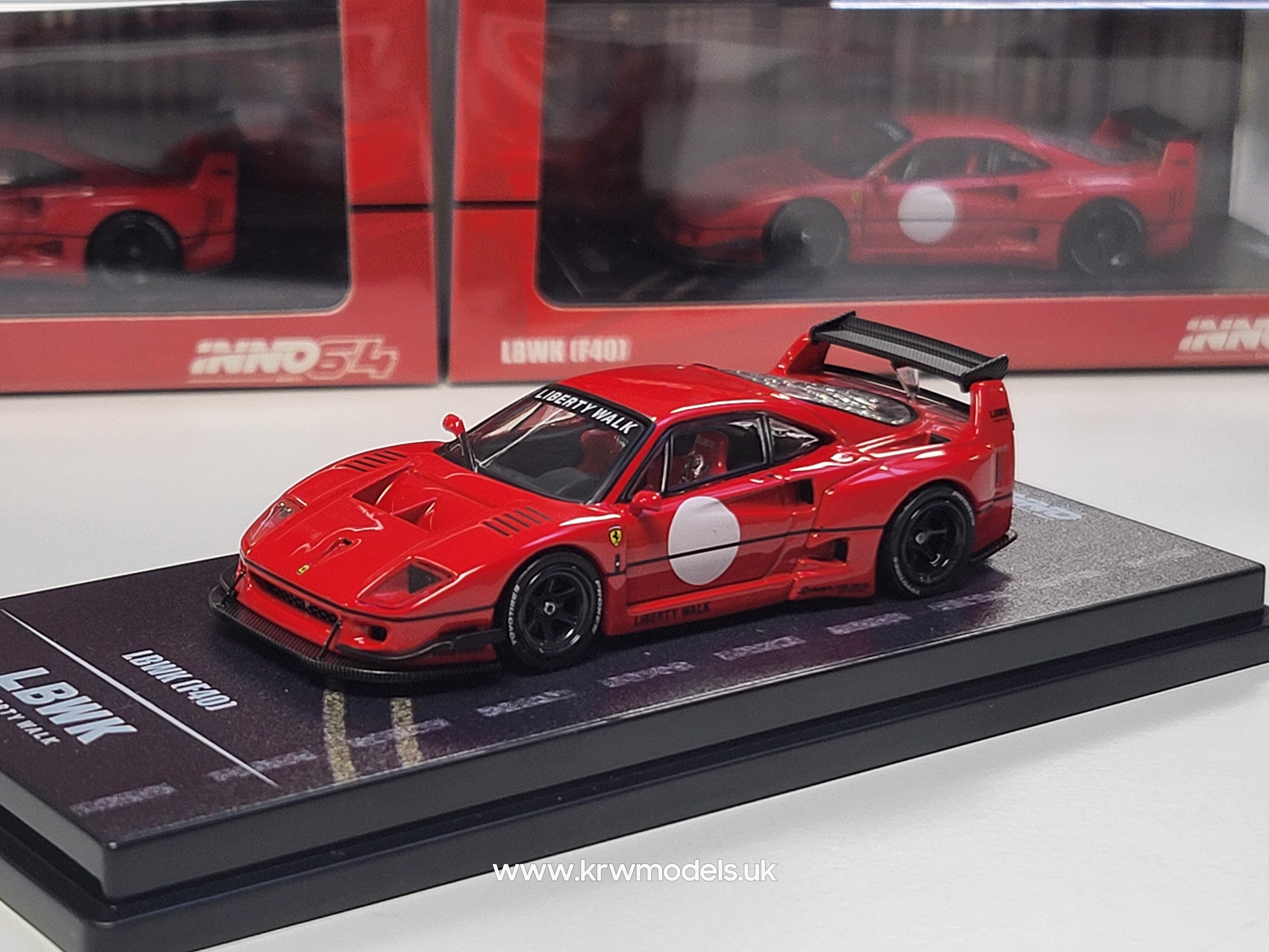 1/64 Ferrari lbwk f40, red - in64F40LBWKred – KRW Models