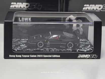 1:64 LBWK Ferrari F40, black/white - in64LBWKF40-HKTS23