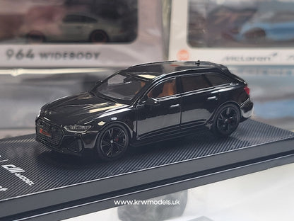 1/64 - AUDI - A6 RS6 AVANT C8 SW STATION WAGON 2021 - Black - CM Models