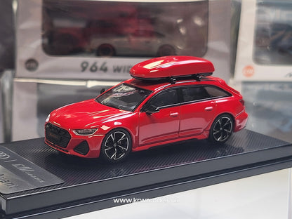 1/64 - AUDI - A6 RS6 AVANT C8 SW STATION WAGON 2021 - RED - CM Models