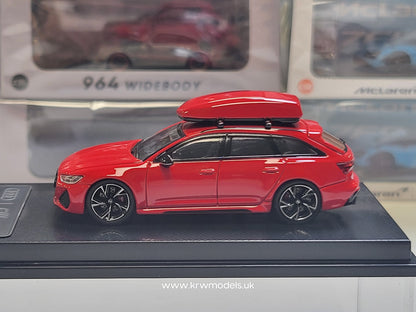 1/64 - AUDI - A6 RS6 AVANT C8 SW STATION WAGON 2021 - RED - CM Models